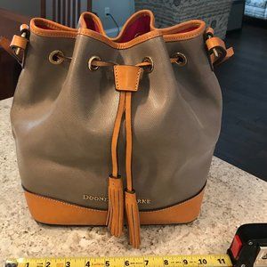 Dooney & Bourke Elephant Gray with Trim Drawstring